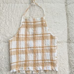 American eagle halter crop top